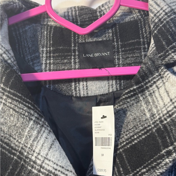 Lane Bryant Double-Breasted Faux-Wool Coat - Picture 5 of 7